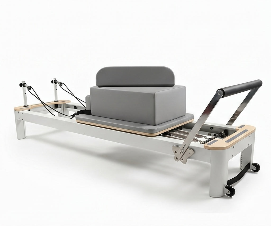 Steel Grey Pilates Reformer