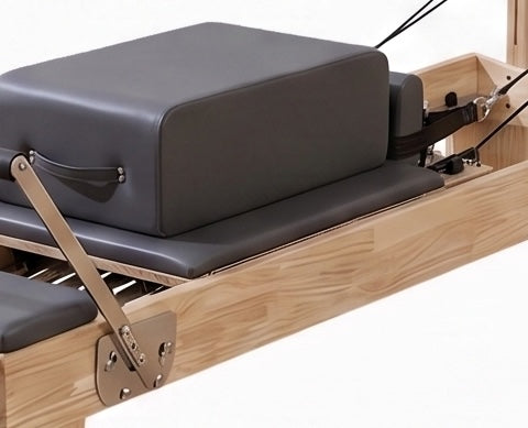 Solid Oak Wood Pilates Reformer location